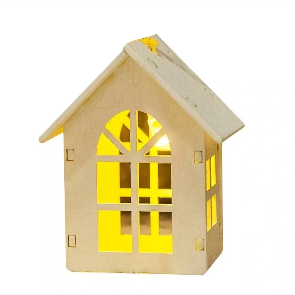 Christmas Strand Light, Mini Cabin Christmas Lights, Mini Cabin Holiday Lights